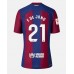 Tanie Strój piłkarski Barcelona Frenkie de Jong #21 Koszulka Podstawowej dla damskie 2023-24 Krótkie Rękawy